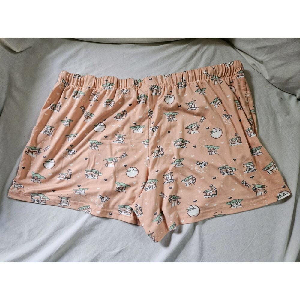 Star Wars Baby Yoda PJ Pajama Shorts Size M Ladies - Picture 4 of 6